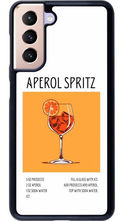 Samsung Galaxy S21 5G Case Hülle - Cocktail Rezept Aperol Spritz
