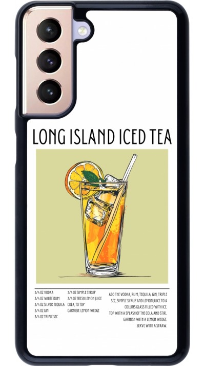 Coque Samsung Galaxy S21 5G - Cocktail recette Long Island Ice Tea