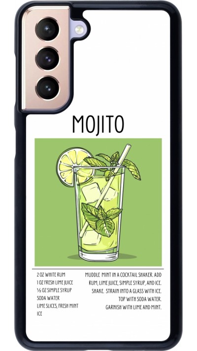 Samsung Galaxy S21 5G Case Hülle - Cocktail Rezept Mojito