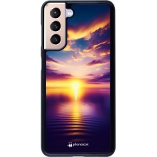 Samsung Galaxy S21 5G Case Hülle - Sonnenuntergang gelb violett