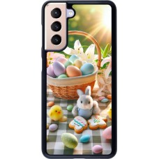 Coque Samsung Galaxy S21 5G - Easter 2025 Panier Pâques