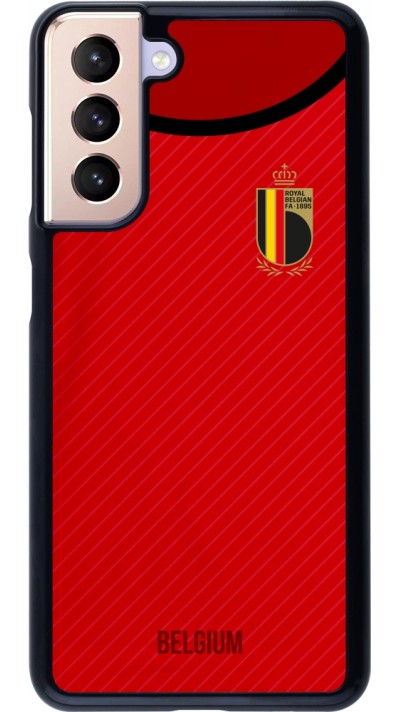 Coque Samsung Galaxy S21 5G - Maillot de football Belgique 2022 personnalisable