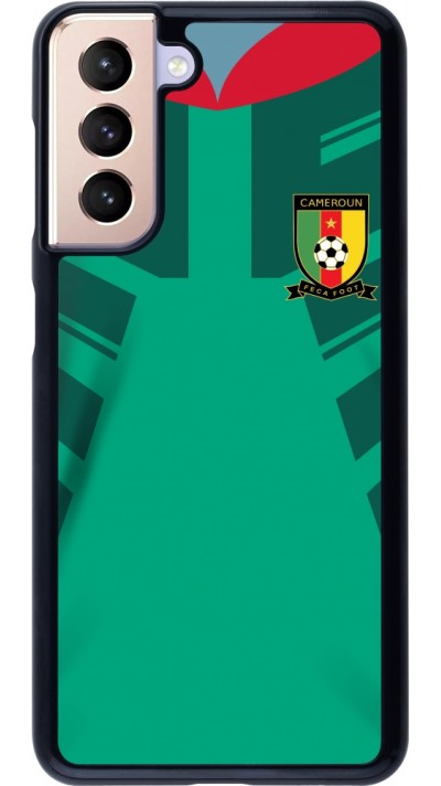 Coque Samsung Galaxy S21 5G - Maillot de football Cameroun 2022 personnalisable