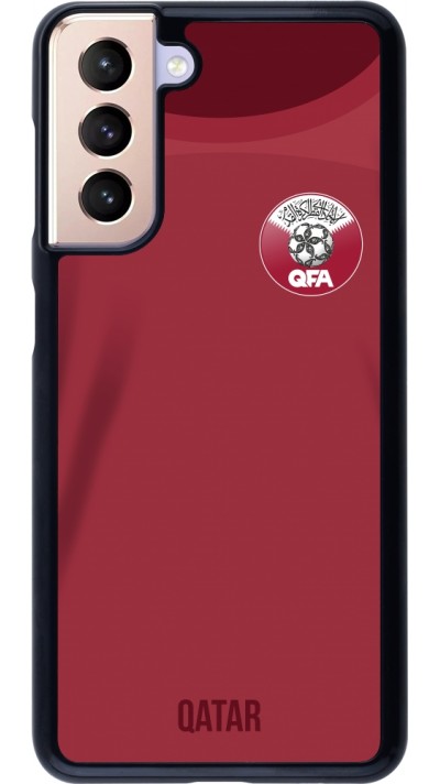 Coque Samsung Galaxy S21 5G - Maillot de football Qatar 2022 personnalisable