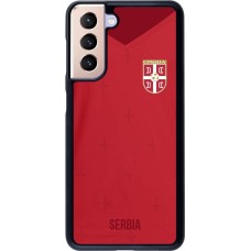 Samsung Galaxy S21 5G Case Hülle - Serbien 2022 personalisierbares Fussballtrikot