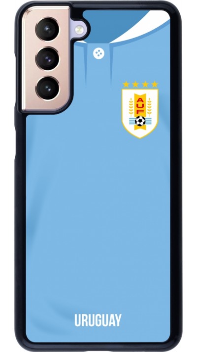 Coque Samsung Galaxy S21 5G - Maillot de football Uruguay 2022 personnalisable