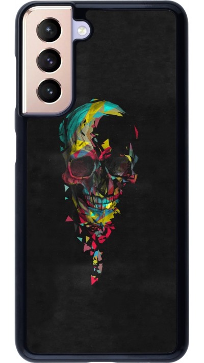 Samsung Galaxy S21 5G Case Hülle - Halloween 22 colored skull