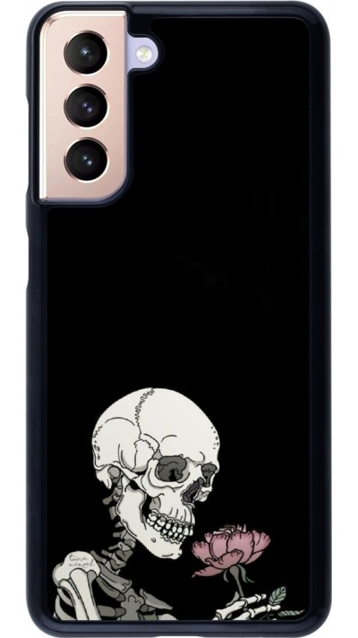 Coque Samsung Galaxy S21 5G - Halloween 2023 rose and skeleton