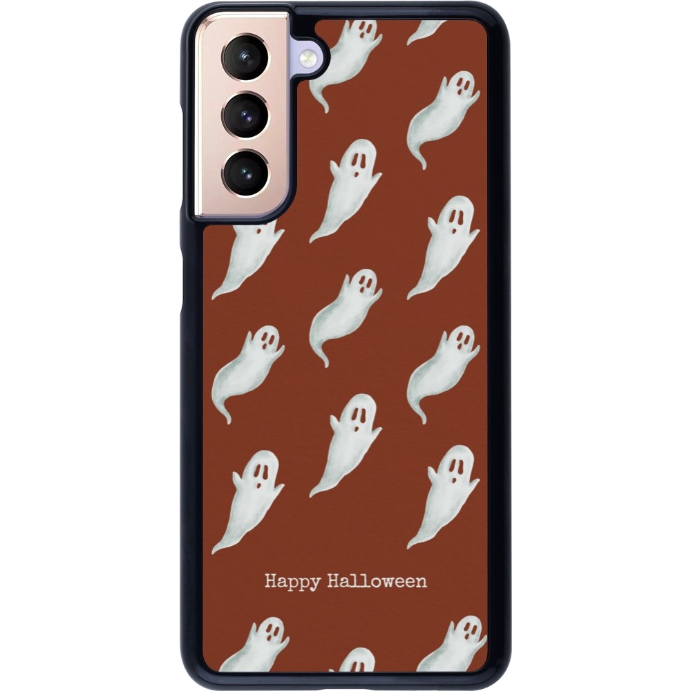 Coque Samsung Galaxy S21 5G - Halloween 2025 Pattern of ghosts