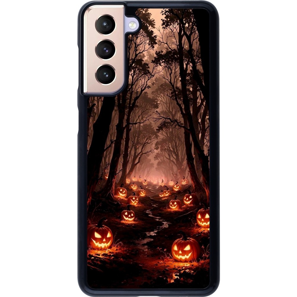 Coque Samsung Galaxy S21 5G - Halloween 2025 Road of Terrifying Pumpkins