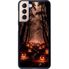 Coque Samsung Galaxy S21 5G - Halloween 2025 Road of Terrifying Pumpkins