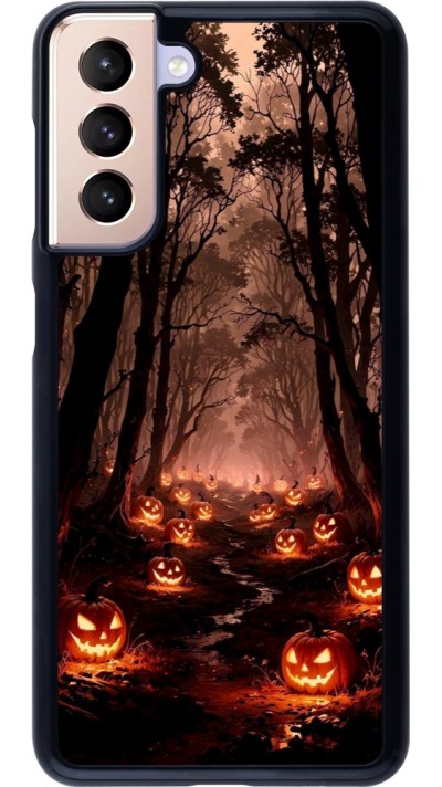 Coque Samsung Galaxy S21 5G - Halloween 2025 Road of Terrifying Pumpkins