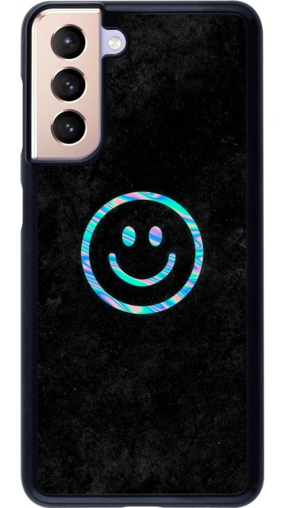 Samsung Galaxy S21 5G Case Hülle - Happy smiley irisirt