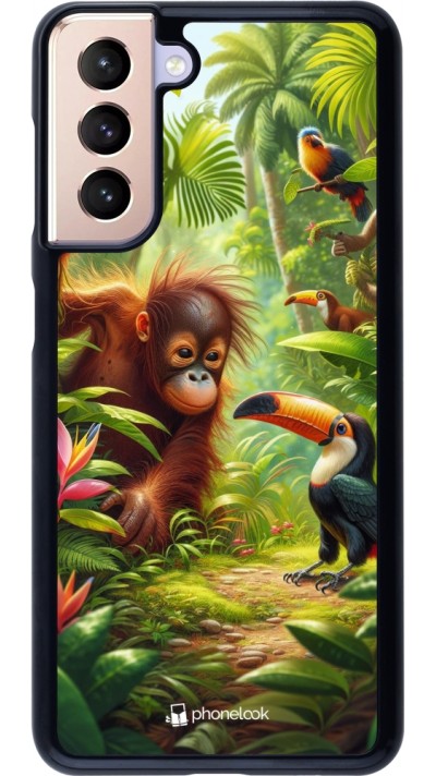 Coque Samsung Galaxy S21 5G - Jungle Tropicale Tayrona