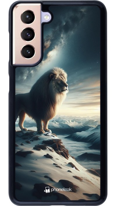 Coque Samsung Galaxy S21 5G - Le lion blanc