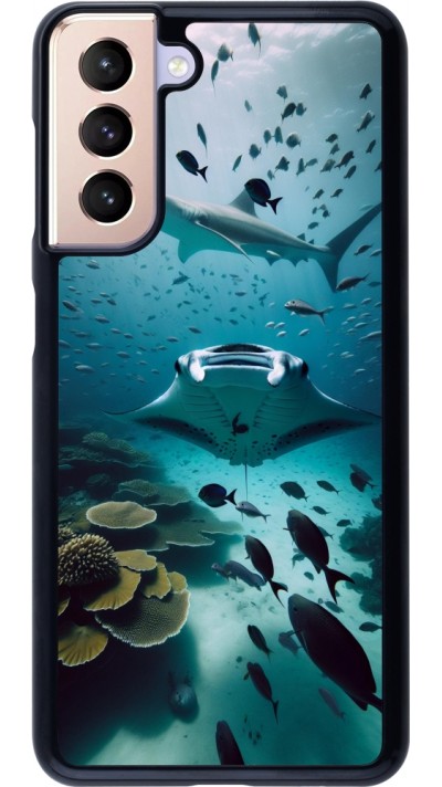 Samsung Galaxy S21 5G Case Hülle - Manta Lagune Reinigung