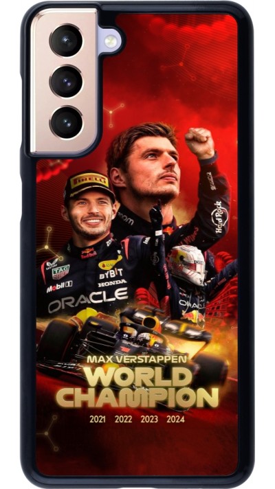 Coque Samsung Galaxy S21 5G - Max Verstappen Champion 2023