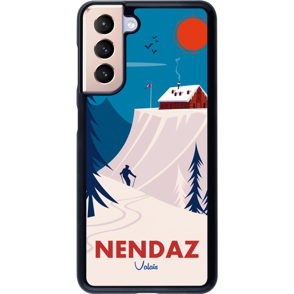 Samsung Galaxy S21 5G Case Hülle - Nendaz Cabane Ski