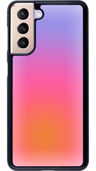 Samsung Galaxy S21 5G Case Hülle - Orange Pink Blue Gradient