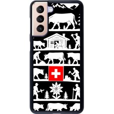 Coque Samsung Galaxy S21 5G - Poya Suisse 1 noir