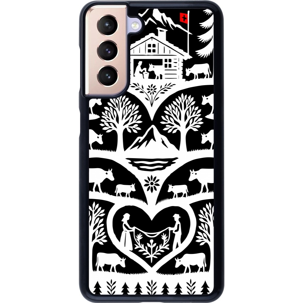Coque Samsung Galaxy S21 5G - Poya Suisse 2 noir