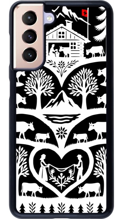 Coque Samsung Galaxy S21 5G - Poya Suisse 2 noir