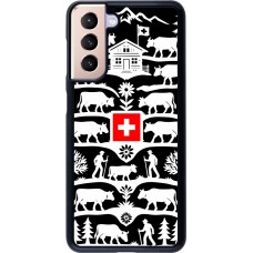 Coque Samsung Galaxy S21 5G - Poya Suisse 3 noir