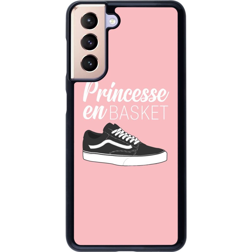 Coque Samsung Galaxy S21 5G - princesse en basket