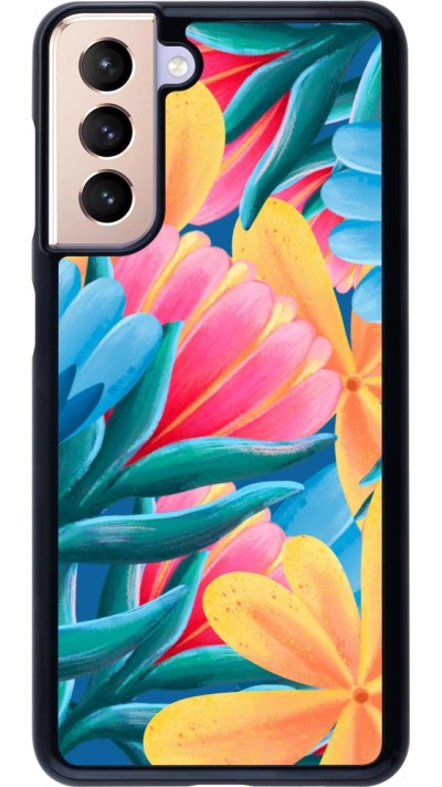Samsung Galaxy S21 5G Case Hülle - Spring 23 colorful flowers
