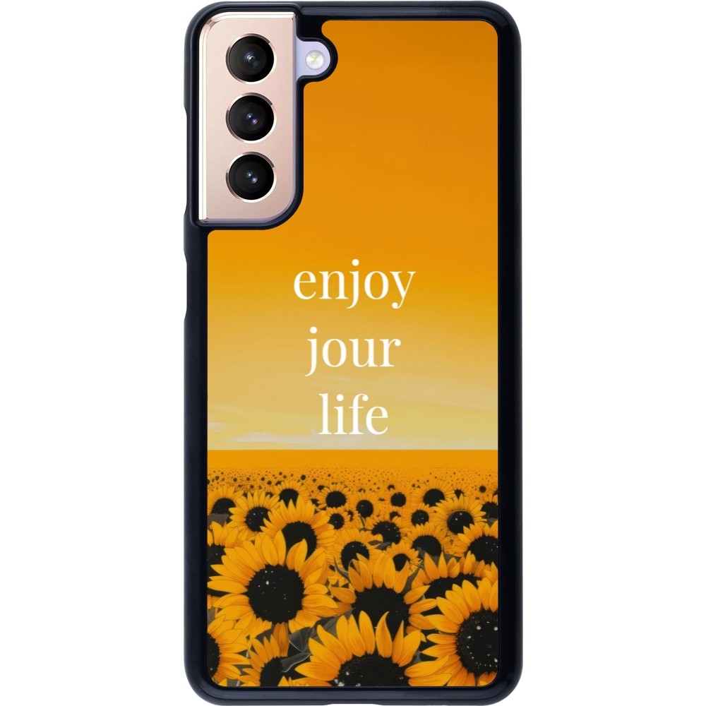 Samsung Galaxy S21 5G Case Hülle - Summer 2025 Enjoy your life