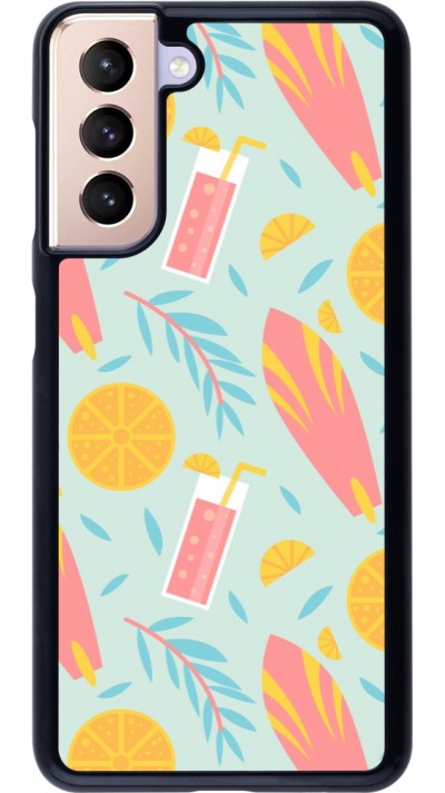 Coque Samsung Galaxy S21 5G - Summer 2025 Pattern citron