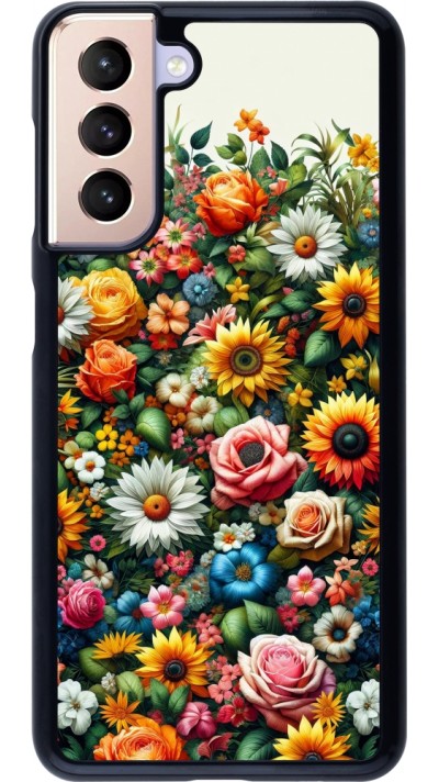 Samsung Galaxy S21 5G Case Hülle - Sommer Blumenmuster