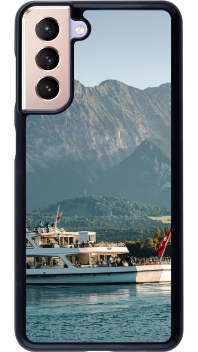 Coque Samsung Galaxy S21 5G - Fête Nationale Suisse Bateau Leman