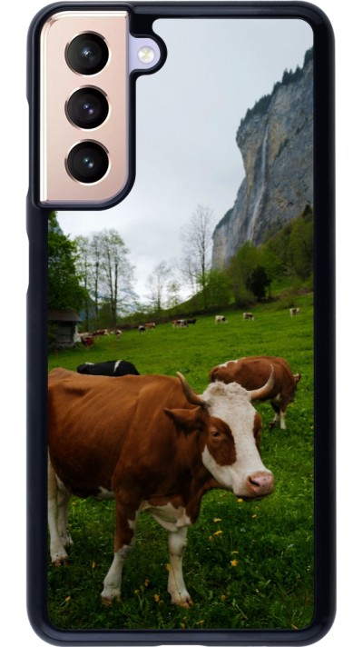 Coque Samsung Galaxy S21 5G - Fête Nationale Suisse Vaches