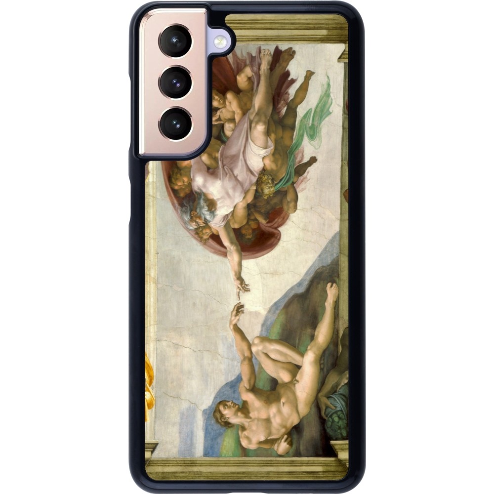 Samsung Galaxy S21 5G Case Hülle - Kunstbild - Die Erschaffung Adams - Michelangelo