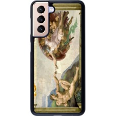 Samsung Galaxy S21 5G Case Hülle - Kunstbild - Die Erschaffung Adams - Michelangelo