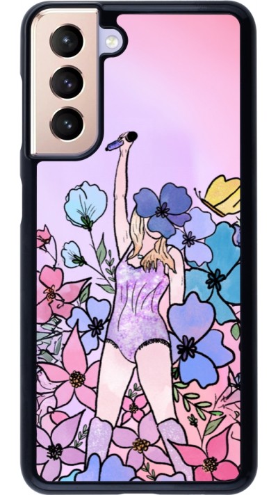 Samsung Galaxy S21 5G Case Hülle - Taylor Swift Sketch - Pink