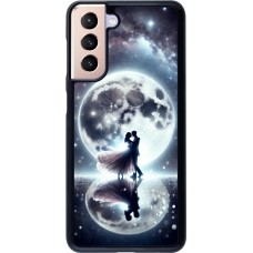 Samsung Galaxy S21 5G Case Hülle - Valentin 2024 Liebe unter dem Mond