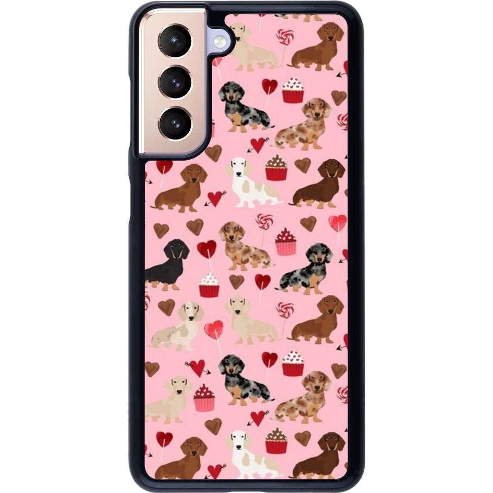 Coque Samsung Galaxy S21 5G - Valentine 2024 puppy love