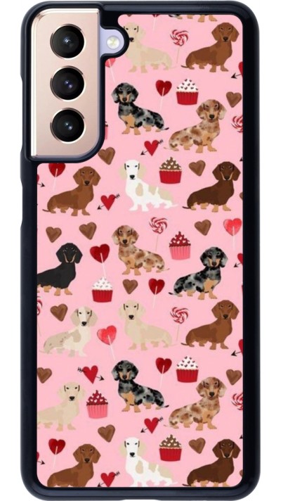 Coque Samsung Galaxy S21 5G - Valentine 2024 puppy love