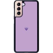 Samsung Galaxy S21 5G Case Hülle - Valentine 2023 purpule single heart
