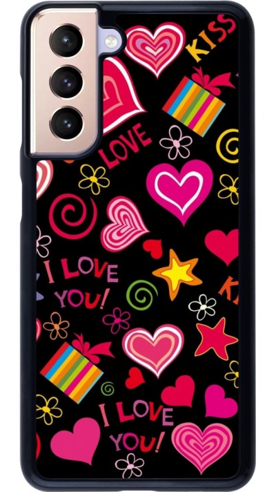 Samsung Galaxy S21 5G Case Hülle - Valentine 2023 love symbols