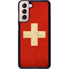 Coque Samsung Galaxy S21 5G - Vintage Flag SWISS
