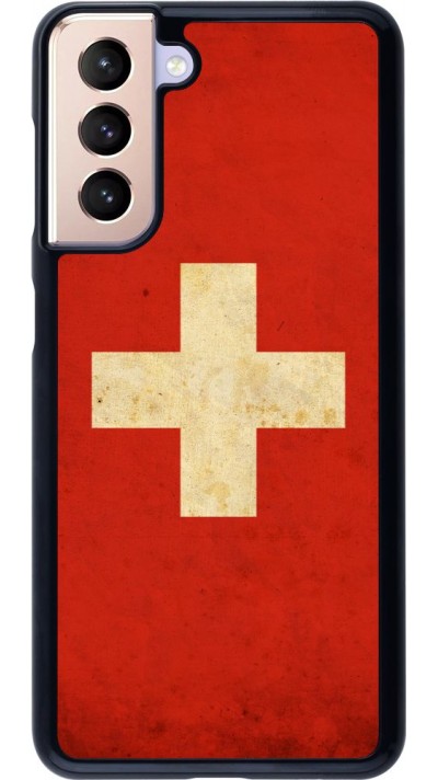 Coque Samsung Galaxy S21 5G - Vintage Flag SWISS