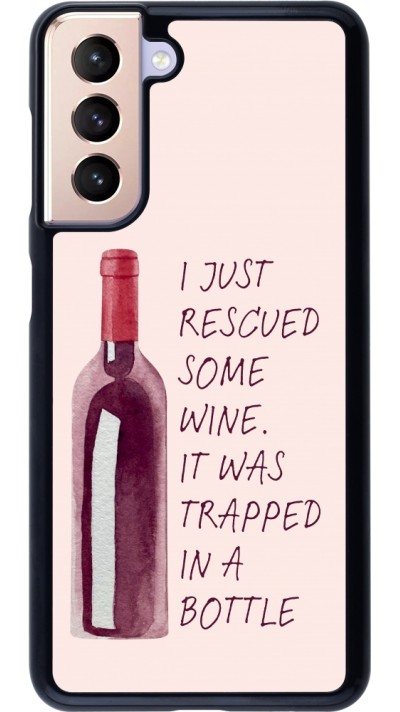 Samsung Galaxy S21 5G Case Hülle - I just rescued some wine