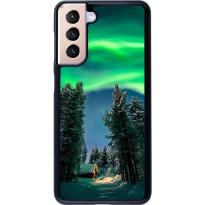 Samsung Galaxy S21 5G Case Hülle - Winter 22 Northern Lights