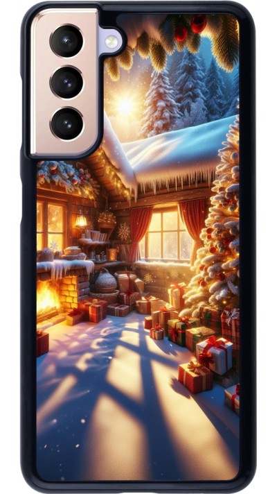 Coque Samsung Galaxy S21 5G - Noël Chalet Féerie