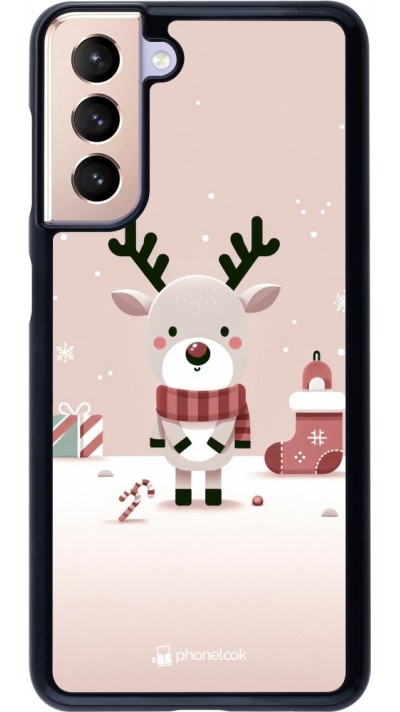 Coque Samsung Galaxy S21 5G - Noël 2023 Choupinette Renne