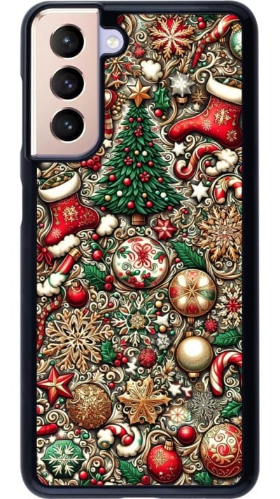 Samsung Galaxy S21 5G Case Hülle - Weihnachten 2023 Mikromuster
