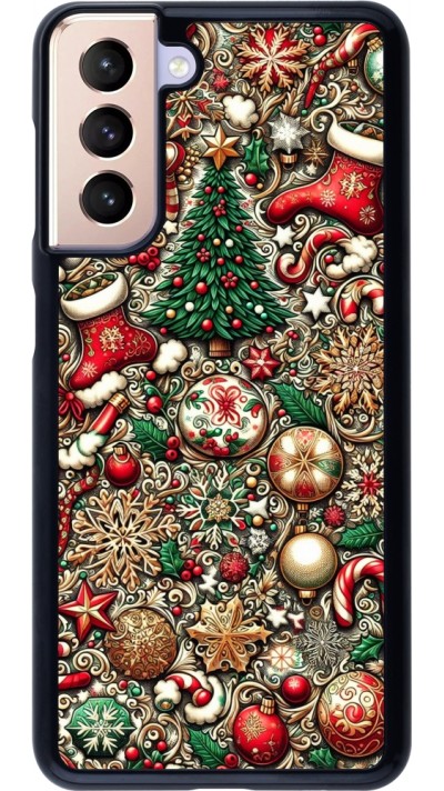 Samsung Galaxy S21 5G Case Hülle - Weihnachten 2023 Mikromuster